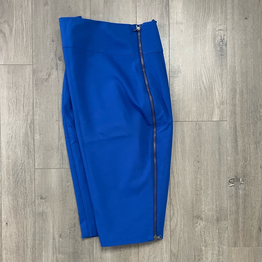 Express Stunning Royal Blue Pencil Skirt with Full Zipper - Picture 5 of 7